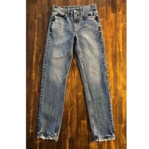 American Eagle Women’s 0 26 x 30 Jeans Super High Rise Straight Denim